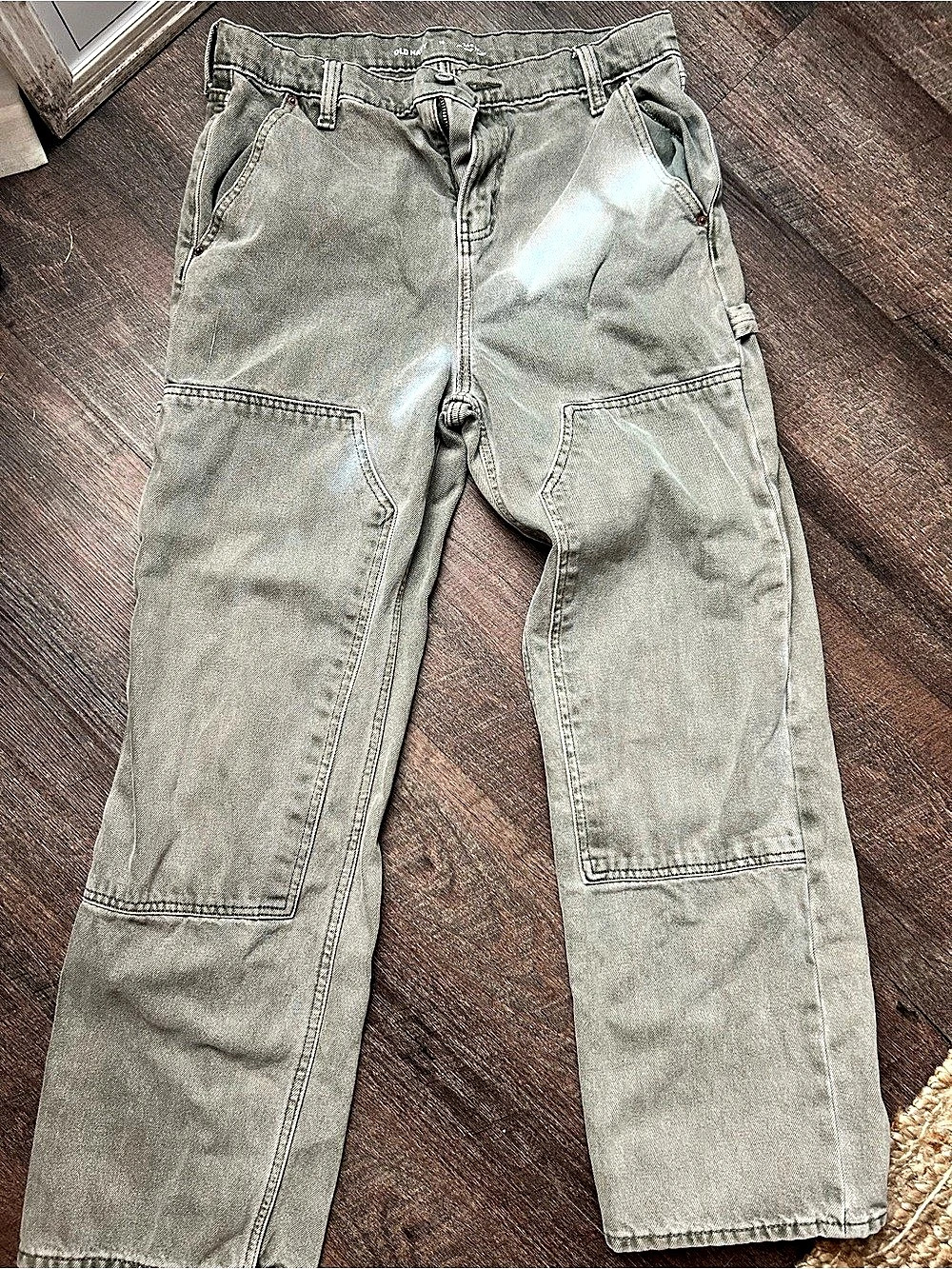 Boys Baggy Cargo Pants in  light Gray
